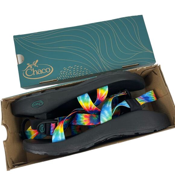 Chaco Z/1 Classic Tie Dye Sandals Adjustable Z Strap Men Size 13 - Picture 8 of 10
